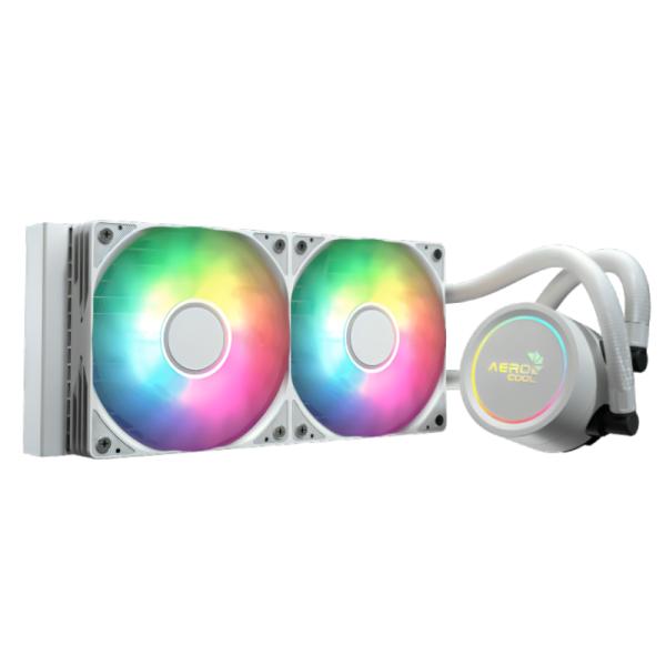 ENFRIAMIENTO LIQUIDO RGB AEROCOOL ABYSS L240R WHT AIO 240MM LGA115X-1851/