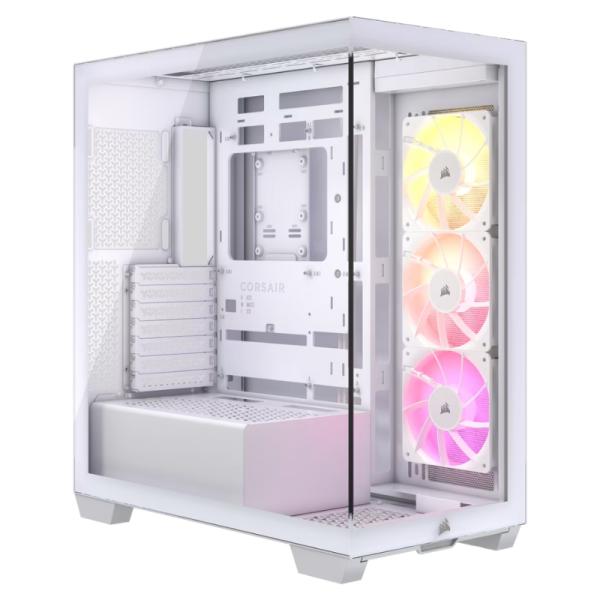CASE CORSAIR 3500X ARGB WHITE MID TOWER VENTILADORES 3 DE 120MM CON VIDRIO