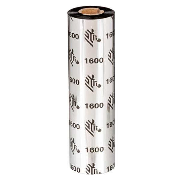 RIBBON DE CERA ZEBRA 01600BK08345 PARA IMPRESORAS INDUSTRIALES 83MMX450M 18