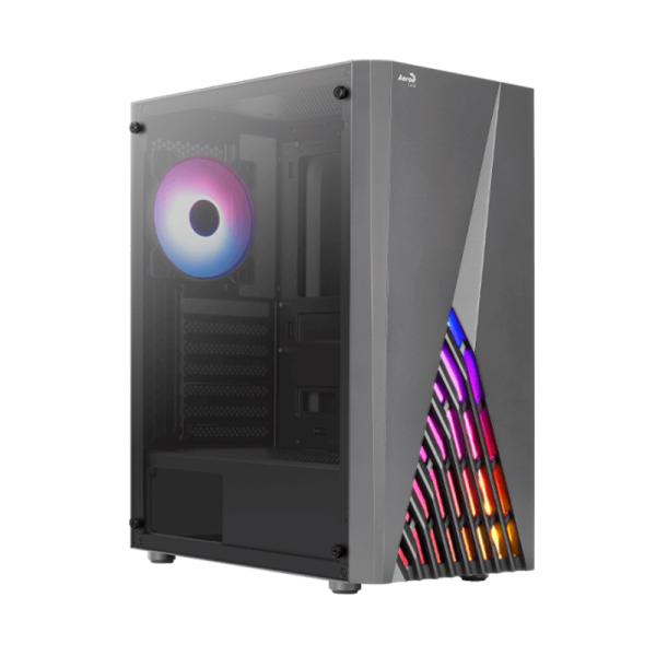 CASE GAMING RGB AEROCOOL DELTA G-BK-V2 MID TOWER VENTILADORES 4 DE 120MM CON