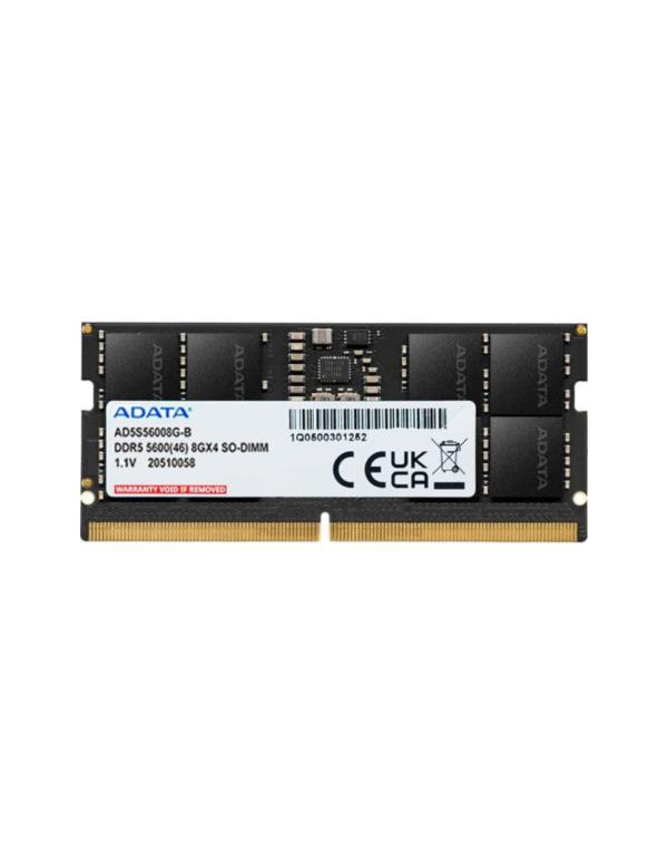 MEMORIA RAM LAPTOP ADATA 8 GB DDR5 5600 MHZ CL46 1.1 V AD5S56008G-S