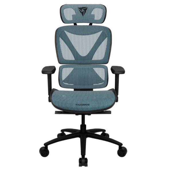 SILLA DE OFICINA ERGONÓMICA THUNDERX3 XTC CHROMA MALLA DE CUERO SINTÉTICO