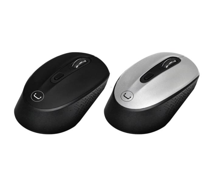 MOUSE INALAMBRICO UNNO TEKNO CONTOUR NEGRO