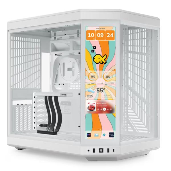 CASE HYTE Y70 TOUCH INFINITE TORRE MEDIA VIDRIO TEMPLADO CON PANTALLA TÁCTIL