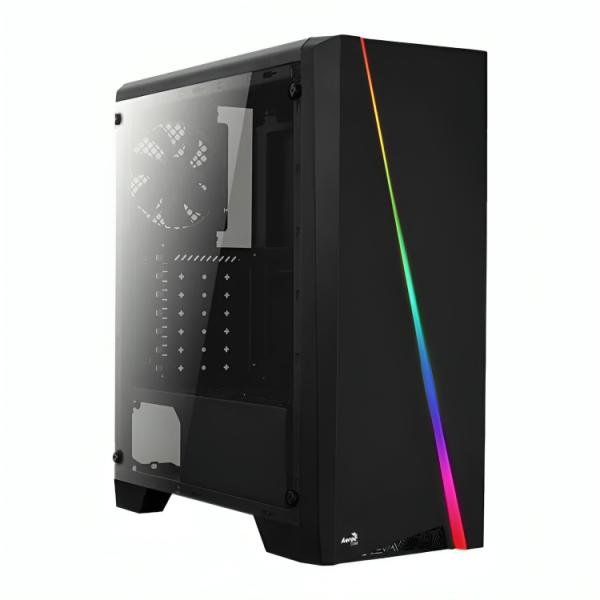 CASE GAMING RGB AEROCOOL CYLON MID TOWER VENTILADOR 1 DE 120MM CON VIDRIO
