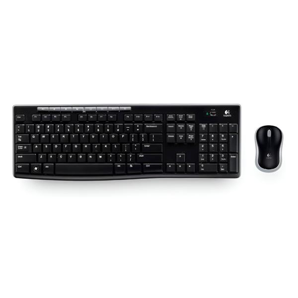 TECLADO Y MOUSE LOGITECH MK270 COMBO MEMBRANA INALÁMBRICO 2.4 GHZ INGLES