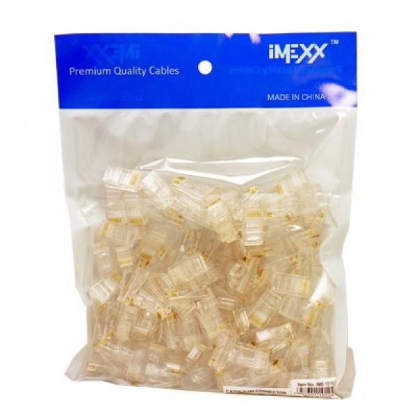 CONECTOR RJ45 CAT6 8P8C GOLD IMEXX IME-10146
