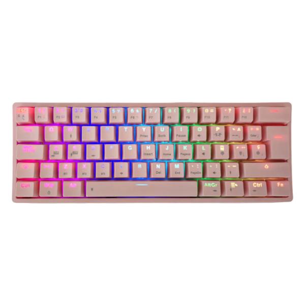 TECLADO GAMING RGB EAGLE WARRIOR KAY182U0001C 60% MECÁNICO INALÁMBRICO BT