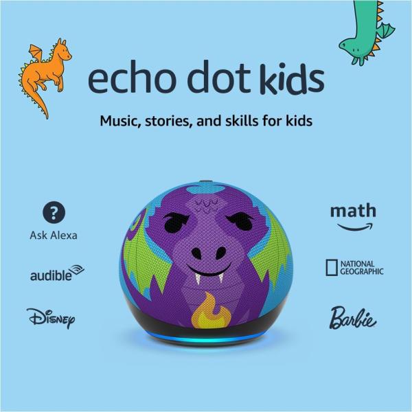 AMAZON ECHO DOT 5 KIDS EDITION DRAGON