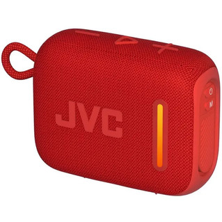 JVC AUDIO PORTABLE BLUETOOTH DE 5W CON LUZ AMBIENTAL RESISTENTE AL AGUA ROJO -