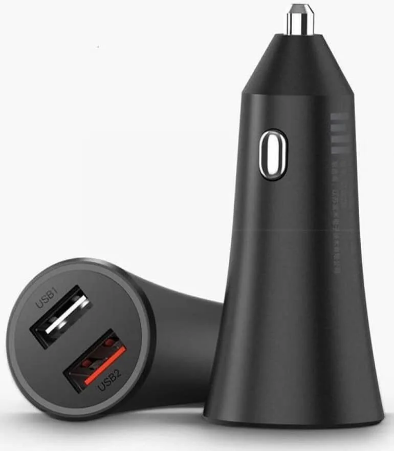 XIAOMI MI 37W DUAL-PORT CAR CHARGER 26554 NEGRO