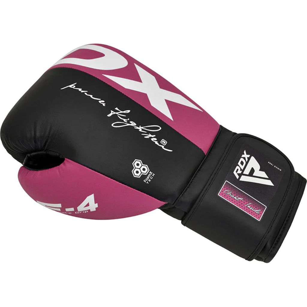 RDX F4 BOXING SPARRING GLOVES - PINK - 10OZ