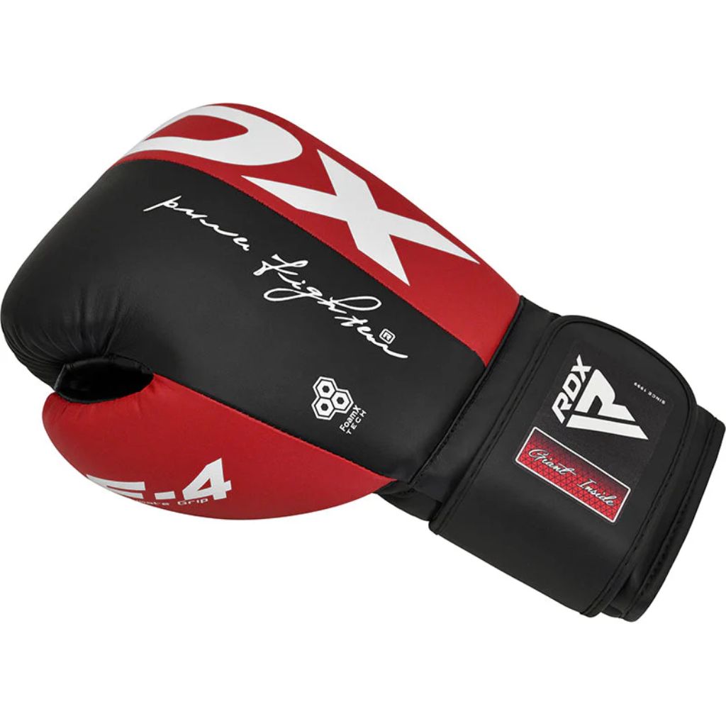 RDX F4 BOXING SPARRING GLOVES - RED - 16OZ