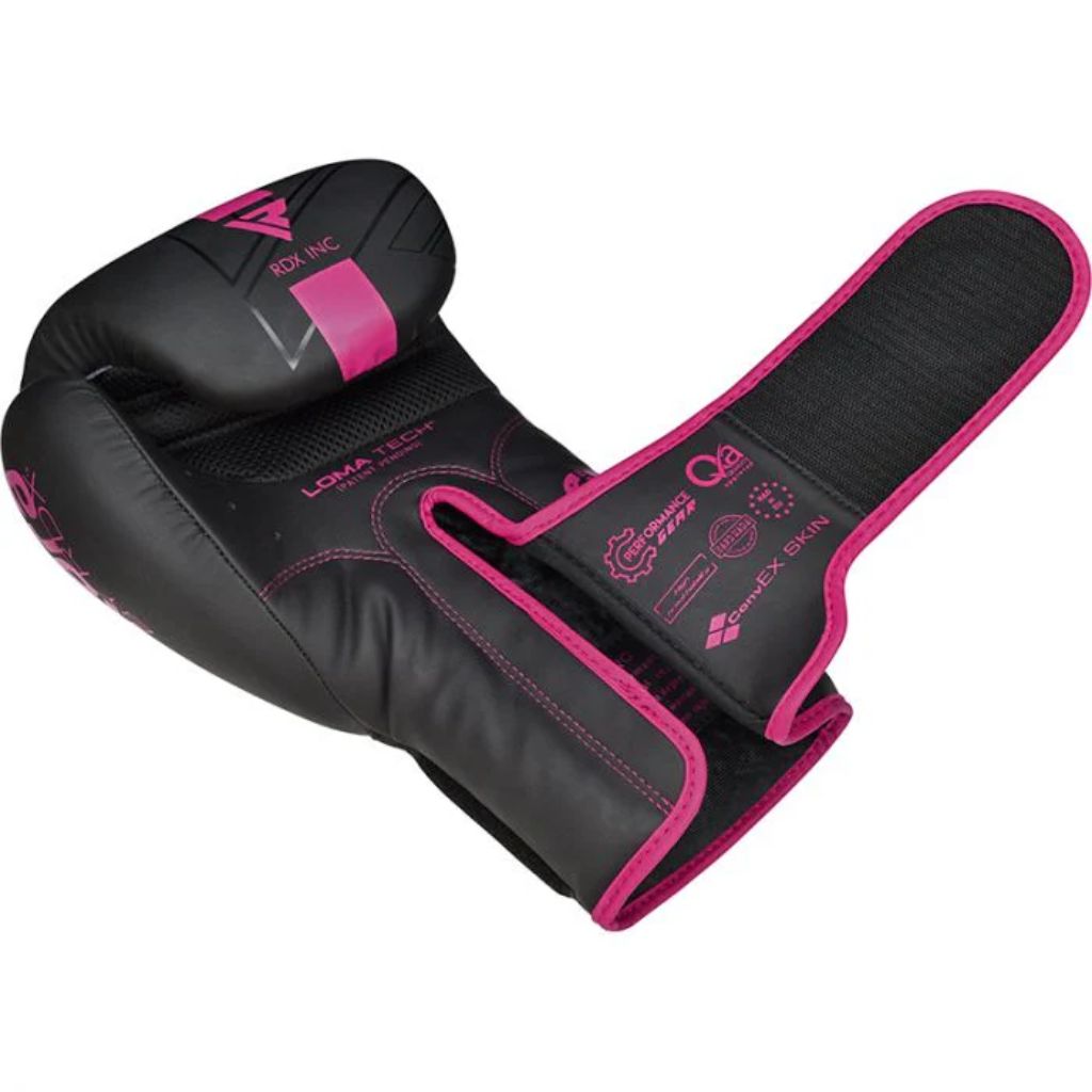 RDX F6 KARA BOXING TRAINING GLOVES - PINK - 14OZ