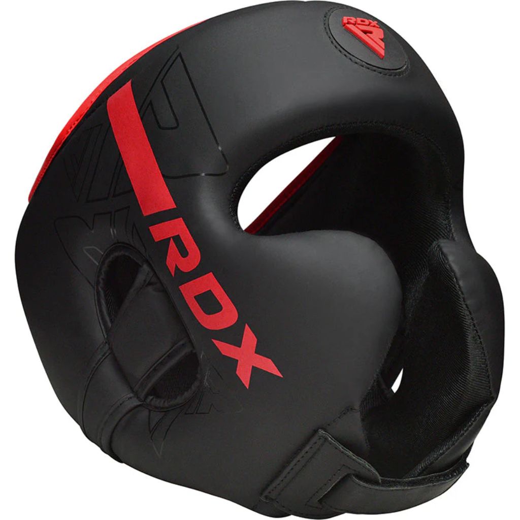 RDX F6 KARA HEAD GUARD - BLACK/RED - L