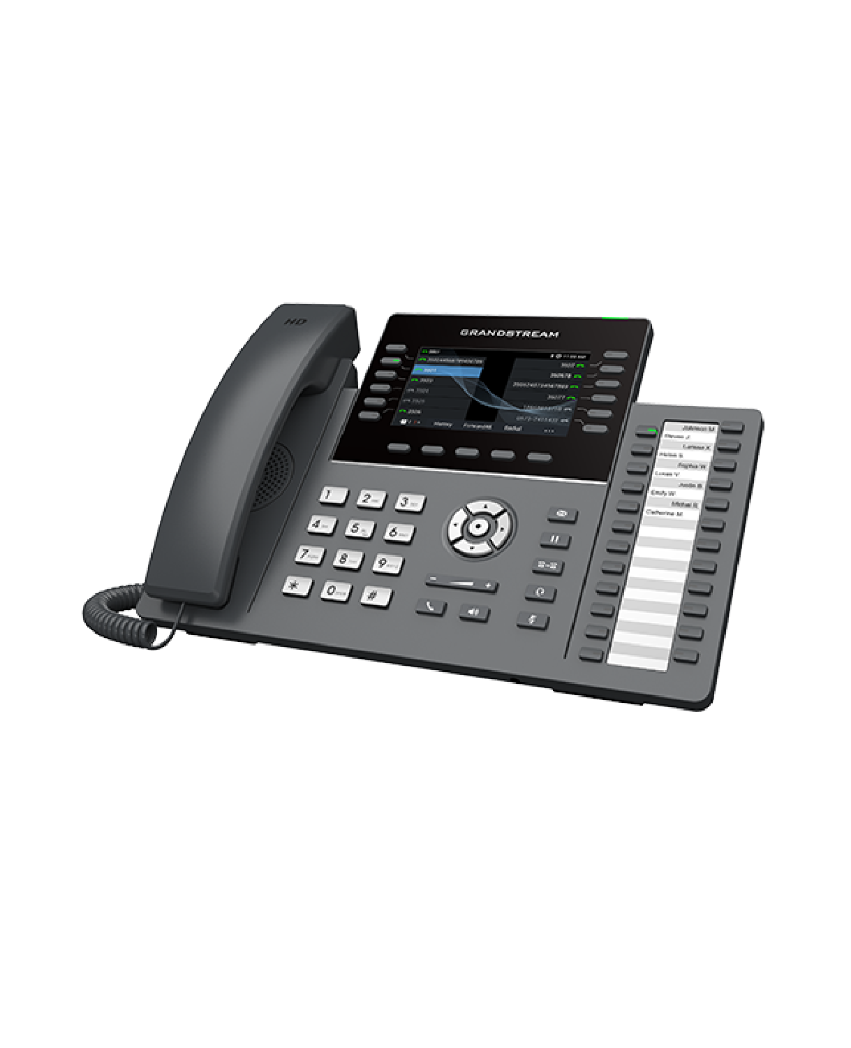TELÉFONO IP PROFESIONAL DE 12 LÍNEAS Y24 TECLAS DE EXTENSIÓN PROGRAMABLES