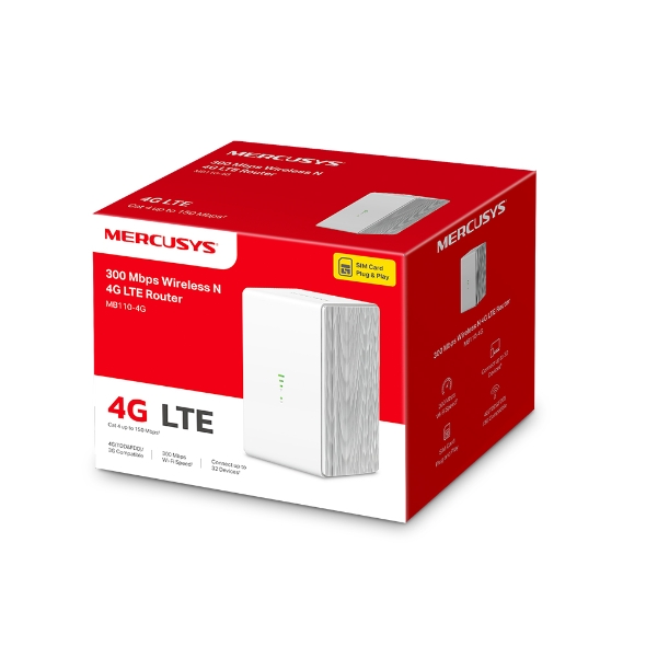 ROUTER MERCUSYS 300MBPS WIRELESS N 4G LT
